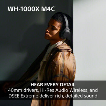 Sony WH-1000XM4C þráðlaus heyrnartól - Silfruð