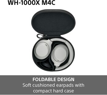 Sony WH-1000XM4C þráðlaus heyrnartól - Silfruð