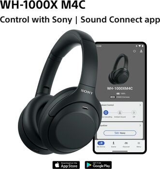 Sony WH-1000XM4C þráðlaus heyrnartól - Silfruð