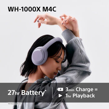 Sony WH-1000XM4C þráðlaus heyrnartól - Fjólublá