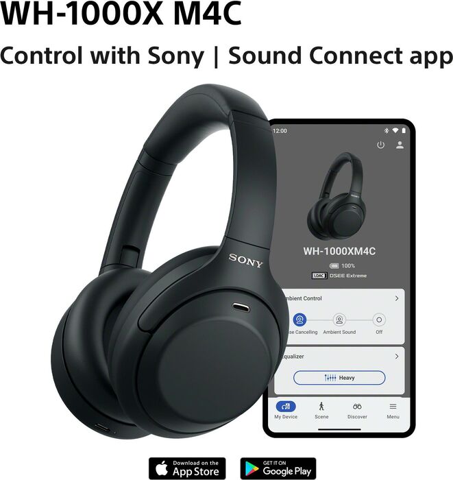 Sony WH-1000XM4C þráðlaus heyrnartól - Fjólublá
