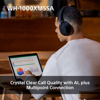 Sony WH-1000XM5 heyrnartól Soft Case Edition - Svört