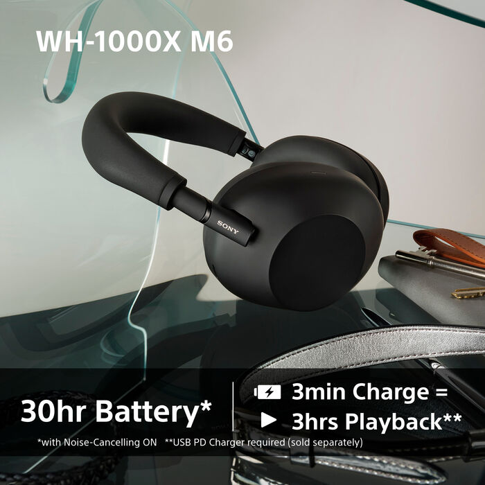 Sony WH-1000XM6 þráðlaus heyrnartól - Svört