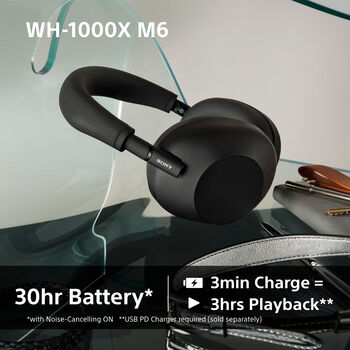 Sony WH-1000XM6 þráðlaus heyrnartól - Svört