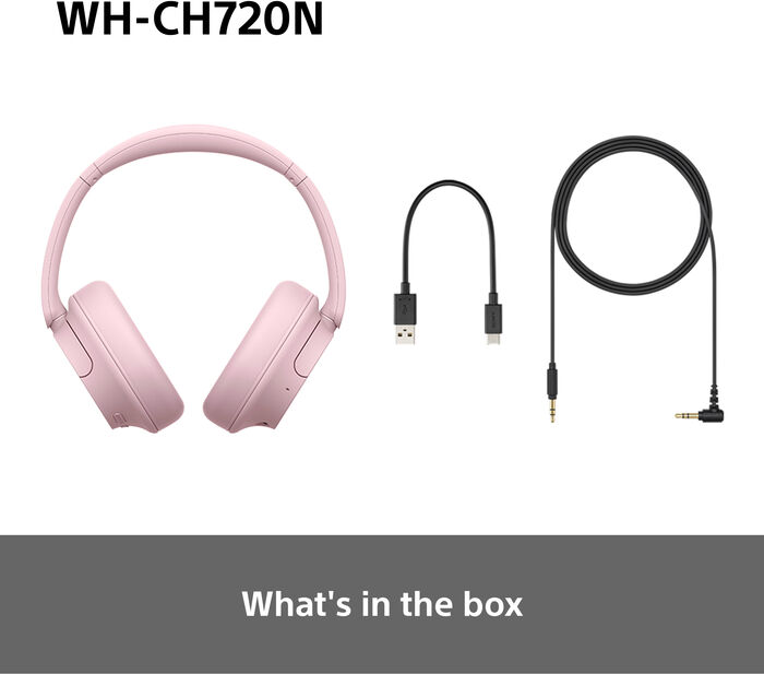 Sony WH-CH720N þráðlaus heyrnartól - Bleik