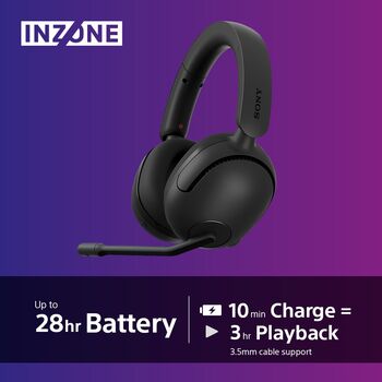 Sony Inzone H5 þráðlaus leikjaheyrnartól - Svört