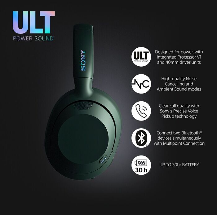 Sony ULT Wear heyrnartól - Græn