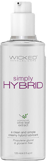 Wicked Simply Hybrid sílikonblandað vatnssleipiefni - 120ml 