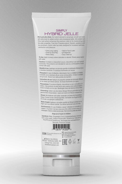 Wicked Simply Hybrid Jelle sílikonblandað vatnssleipiefni - 120ml