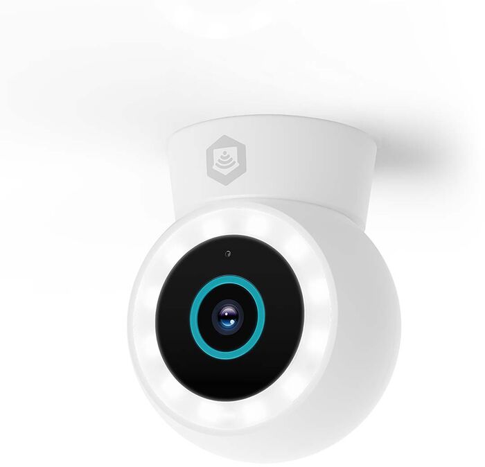 Nedis útiöryggismyndavél m. ljósi Full HD - Hvít