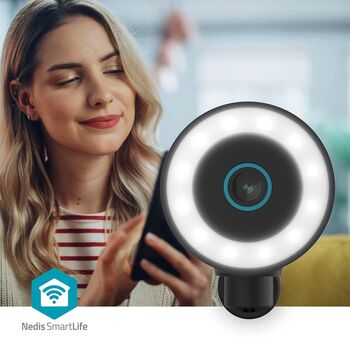 Nedis útiöryggismyndavél m. ljósi 4K