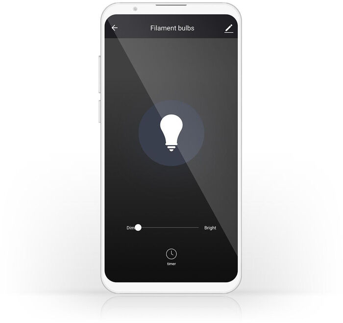 Nedis hvít snjallpera - 5W E27 ST64