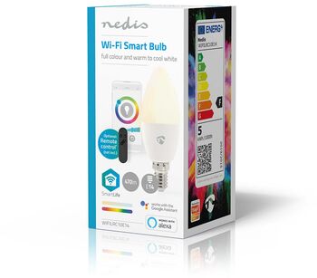 Nedis RGB snjallpera - E14