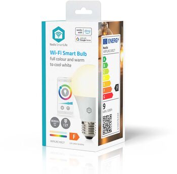 Nedis RGB snjallpera - E27