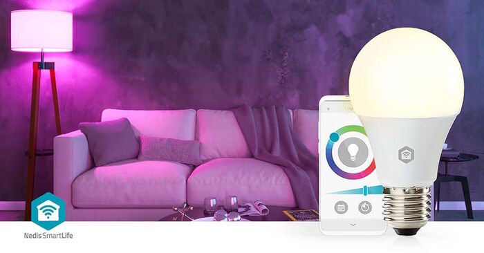 Nedis RGB snjallpera - E27