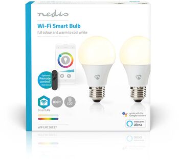 Nedis RGB snjallpera - E27