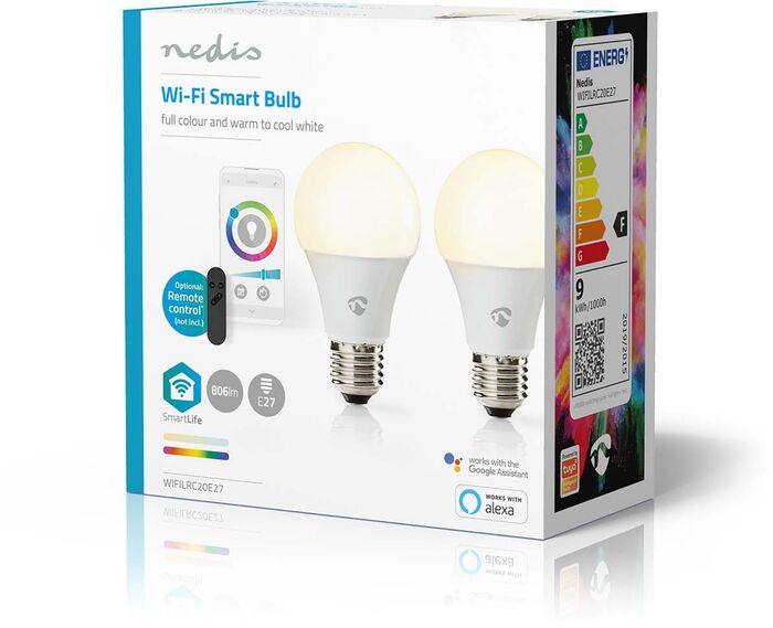 Nedis RGB snjallpera - E27