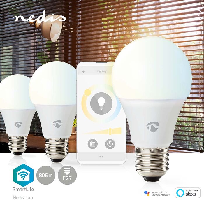 Nedis SmartLife E27 Retro snjallpera - 3 í pakka