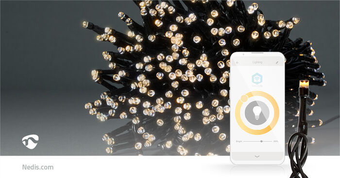 Nedis SmartLife LED snjallsería - 400 ljós, 20 m