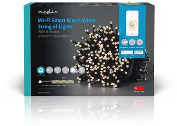 Nedis SmartLife LED snjallsería - 400 ljós, 20 m