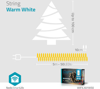 Nedis snjöll ljósasería - 5m