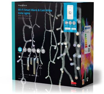 Nedis grýlukerti snjöll ljósasería - 8m