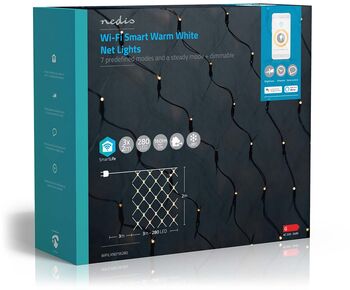 Nedis snjöll netaljósasería - 3x2m