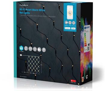 Nedis snjöll netaljósasería - 3x3m