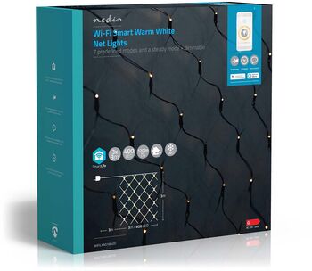 Nedis snjöll netaljósasería - 3x3m