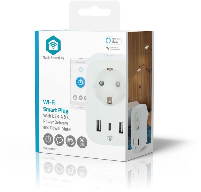 Nedis snjallinnstungur með USB 