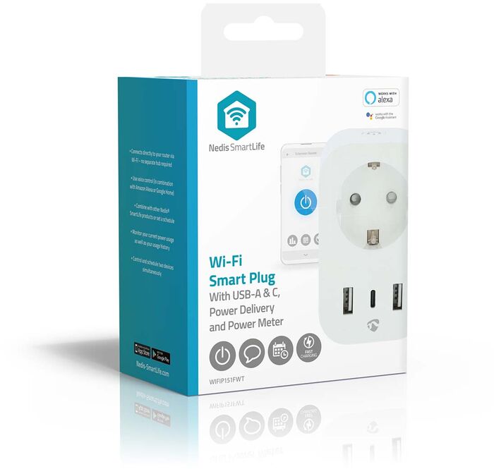 Nedis snjallinnstungur með USB 