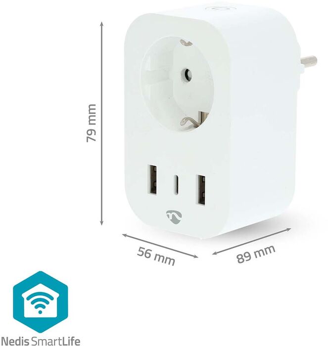 Nedis snjallinnstungur með USB 