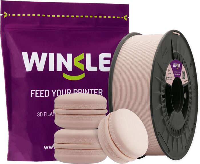 Winkle PLA HD Pastel 1,75mm þráður 1kg - Cotton Candy Pink