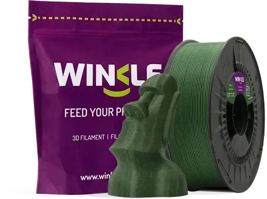 Winkle PLA HD Glitter 1,75 mm þráður - Army Green