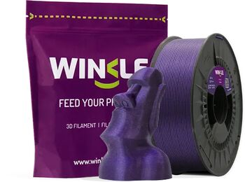 Winkle PLA HD Glitter 1,75 mm þráður - Fjólublár