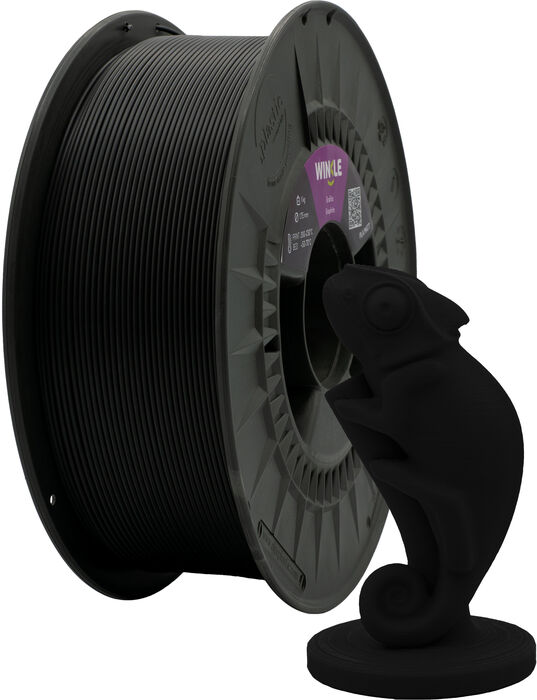 Winkle PLA Matte 1,75 mm þráður - Graphite Black