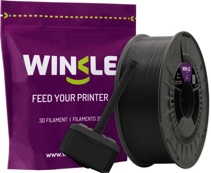 Winkle PLA Tough 1,75mm þráður 1kg - Svartur