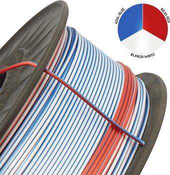 Winkle PLA Silk 1,75 mm - Blár/Hvítur/Rauður