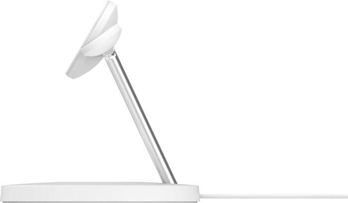 Belkin BoostCharge Pro 3-í-1 15W Qi2 Þráðlaus hleðslustandur - Hvítur