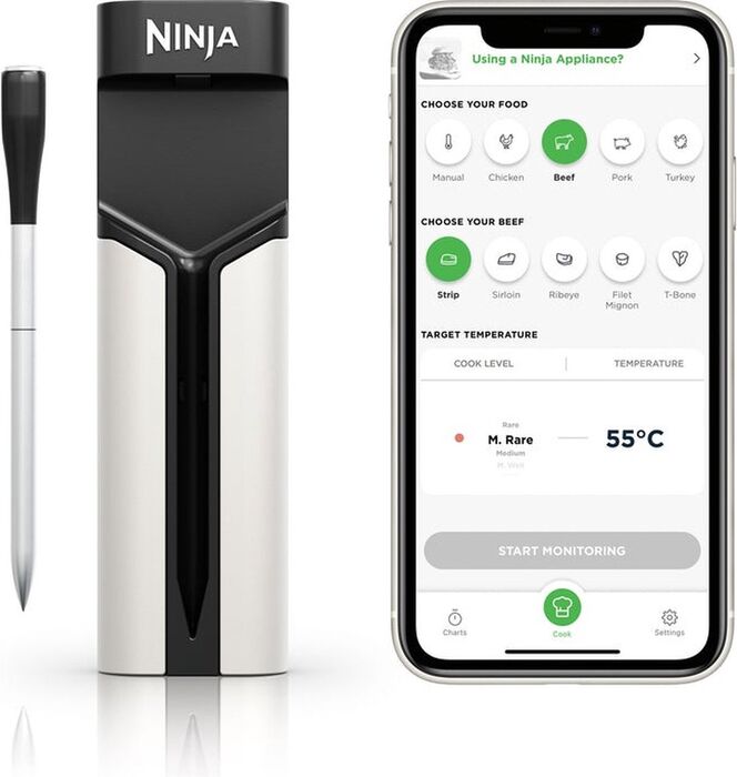 Ninja ProChef þráðlaus kjöthitamælir - Stál