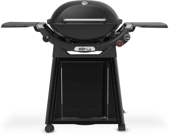 Weber Q3200N gasgrill með hliðarborði og fótum - Svart