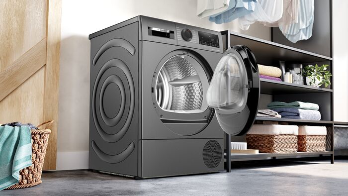Bosch þurrkari WQG245DXSN - Svartur