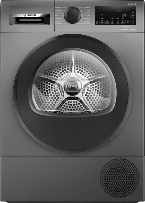 Bosch þurrkari WQG245DXSN - Svartur