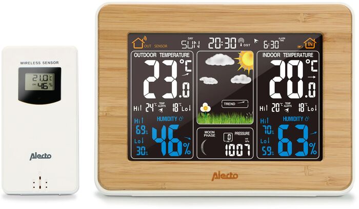 Alecto þraðláus veðurstöð - Innan/utandyra