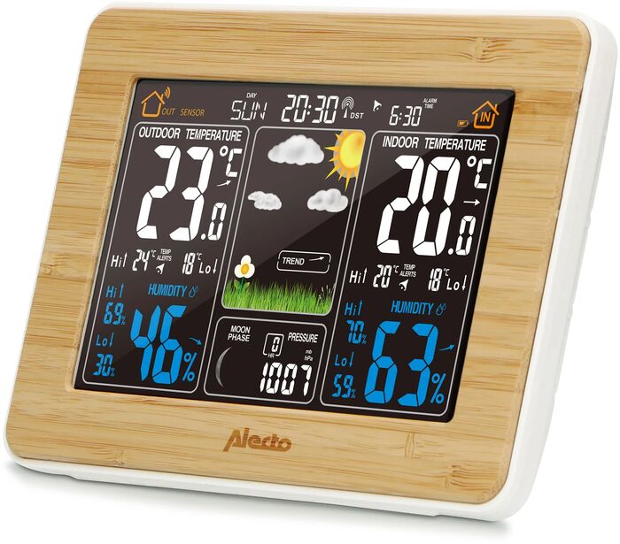 Alecto þraðláus veðurstöð - Innan/utandyra