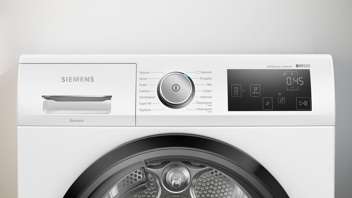 Siemens iQ500 þurrkari WT47UHE9DN - Hvítur