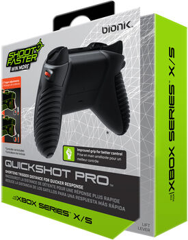 Bionik Quickshot Pro stýripinnagrip fyrir Xbox Series X og S - Svart