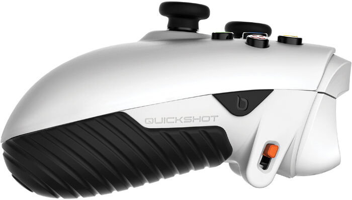 Bionik Quickshot Pro stýripinnagrip fyrir Xbox Series X og S - Hvítt