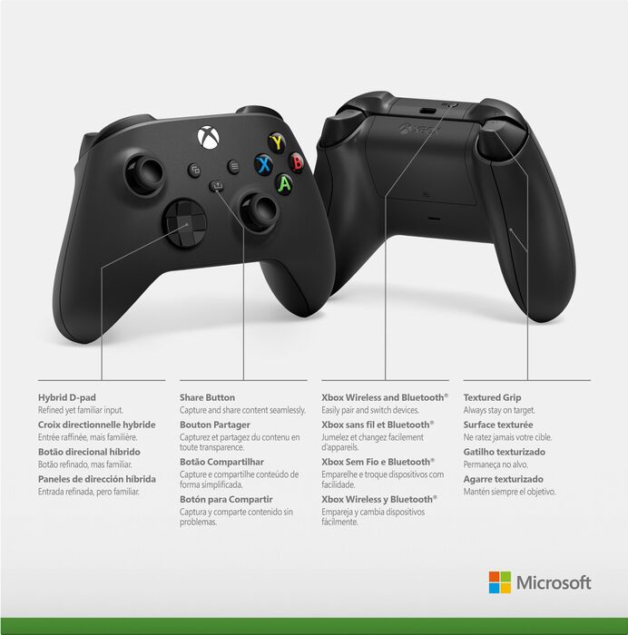 Xbox Series X og S þráðlaus stýripinni - Svartur