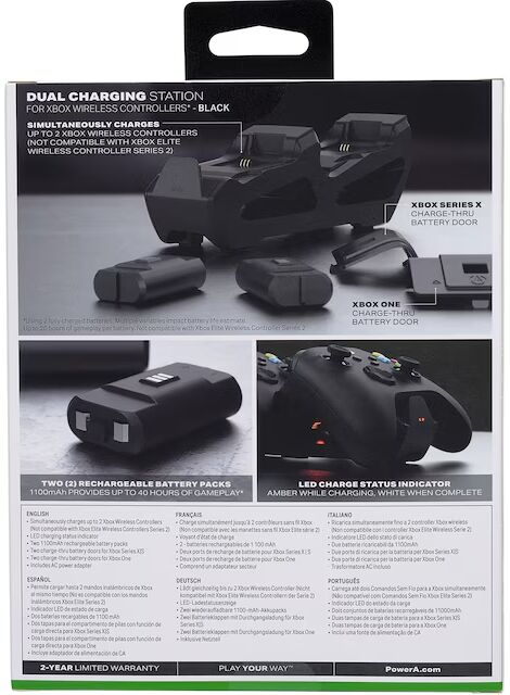 PowerA Xbox Tvöföld hleðsludokka